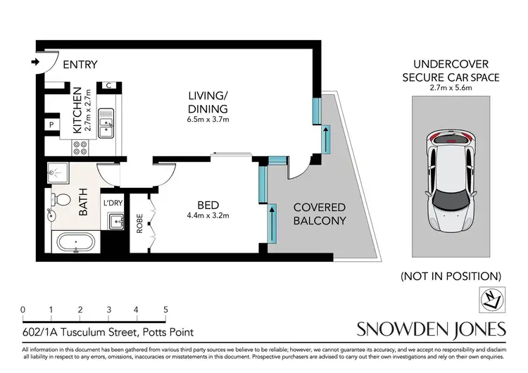 Floorplan of Homely apartment listing, 602/1A Tusculum Street, Potts Point NSW 2011