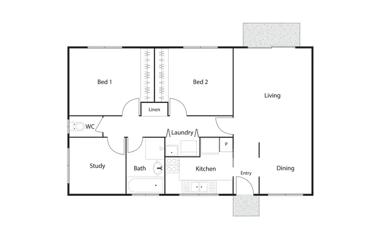 Floorplan of Homely house listing, 65B Pennington Crescent, Calwell ACT 2905