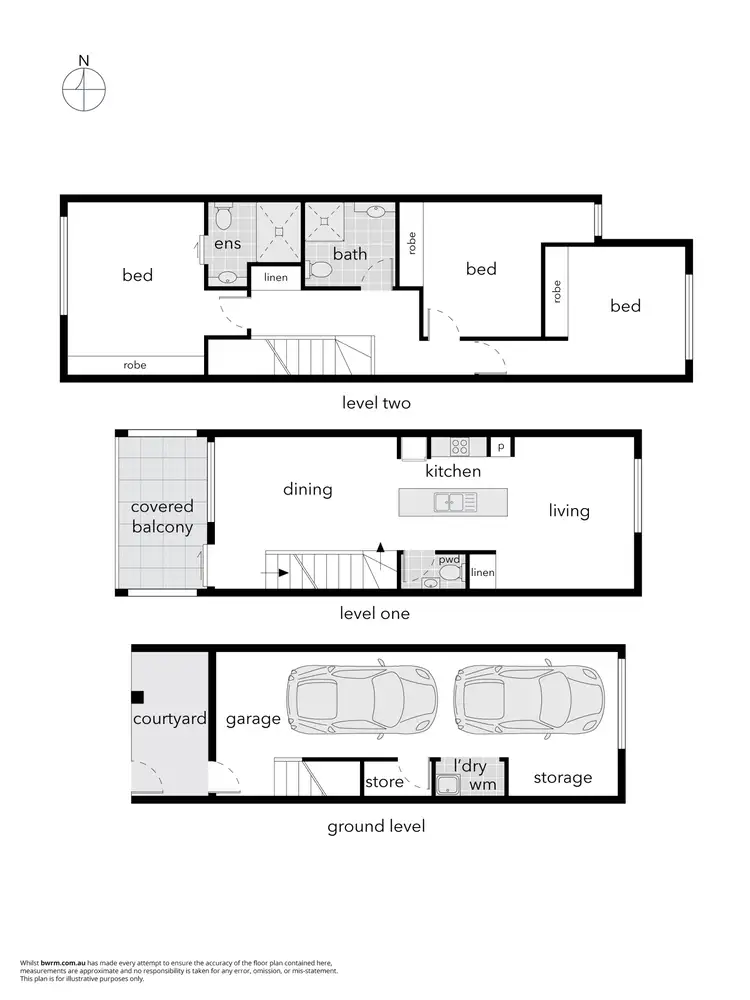 Floorplan of Homely townhouse listing, 28/50 Henry Kendall Street, Franklin ACT 2913