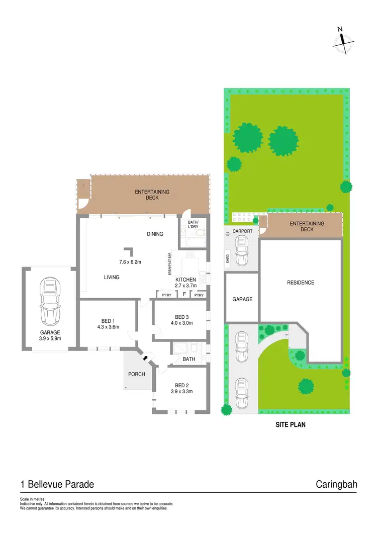Floorplan of Homely house listing, 1 Bellevue Parade, Caringbah NSW 2229