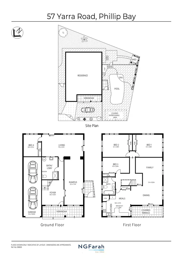 Floorplan of Homely house listing, 57 Yarra Road, Phillip Bay NSW 2036