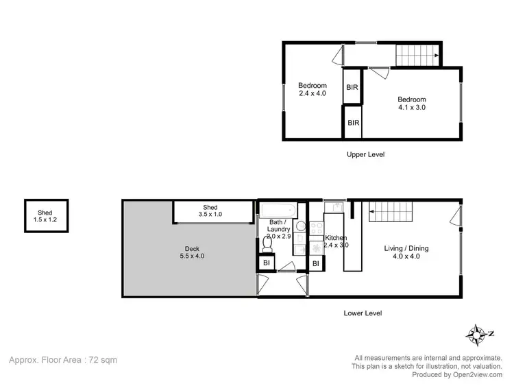 Floorplan of Homely unit listing, 2/22 Parsonage Place, Sorell TAS 7172