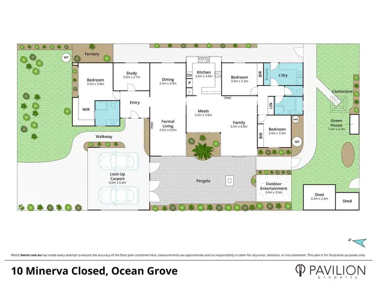Floorplan of Homely house listing, 10 Minerva Close, Ocean Grove VIC 3226