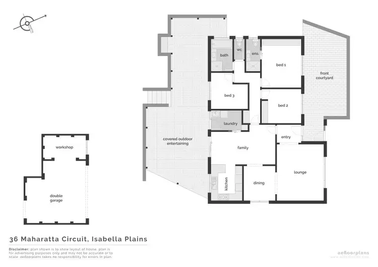 Floorplan of Homely house listing, 36 Maharatta Circuit, Isabella Plains ACT 2905