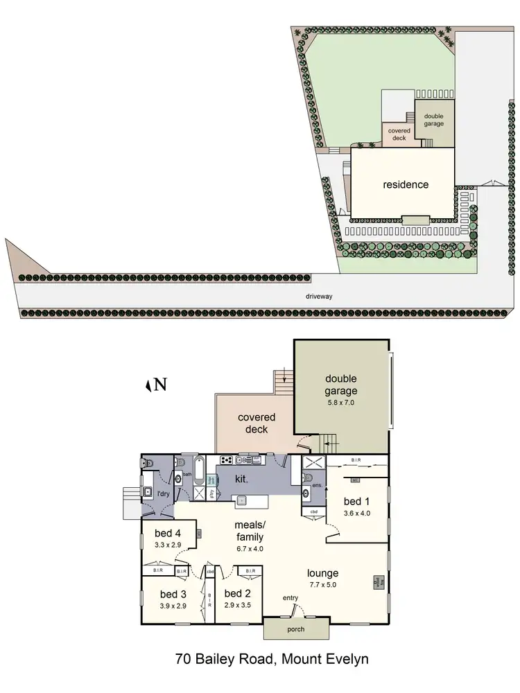 Floorplan of Homely house listing, 70 Bailey Road, Mount Evelyn VIC 3796