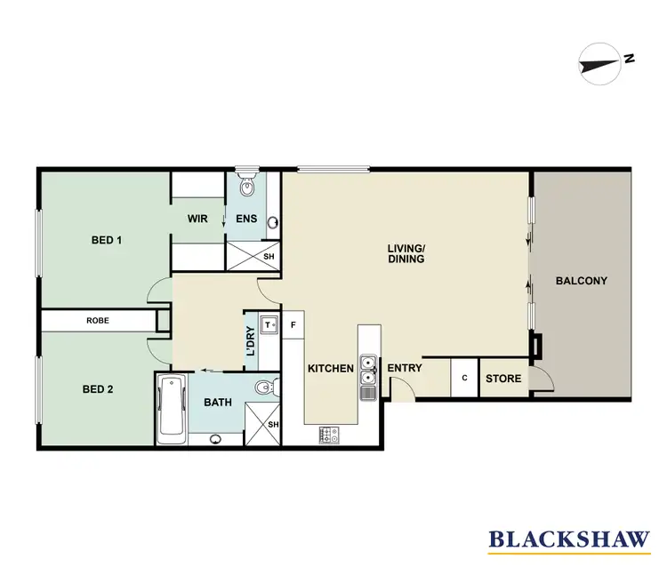 Floorplan of Homely apartment listing, 5/3 Taroona Place, Lyons ACT 2606