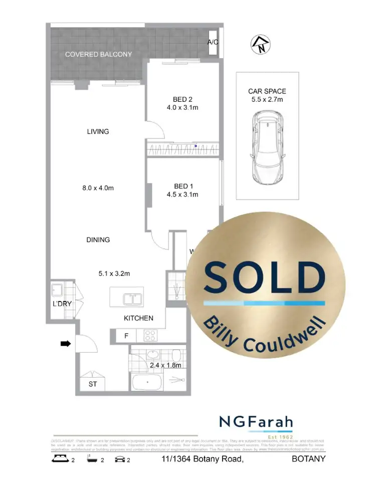Floorplan of Homely apartment listing, 11/1364 Botany Road, Botany NSW 2019