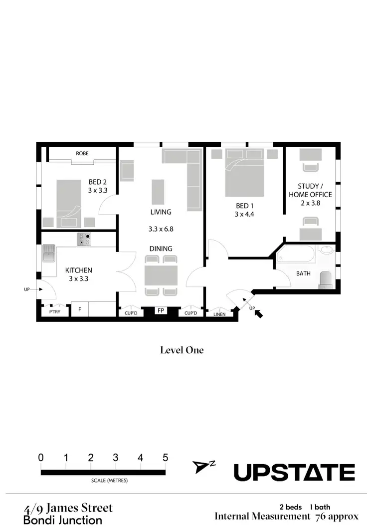 Floorplan of Homely unit listing, 4/9 James Street, Bondi Junction NSW 2022