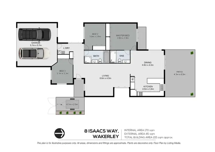 Floorplan of Homely house listing, 8 Isaacs Way, Wakerley QLD 4154