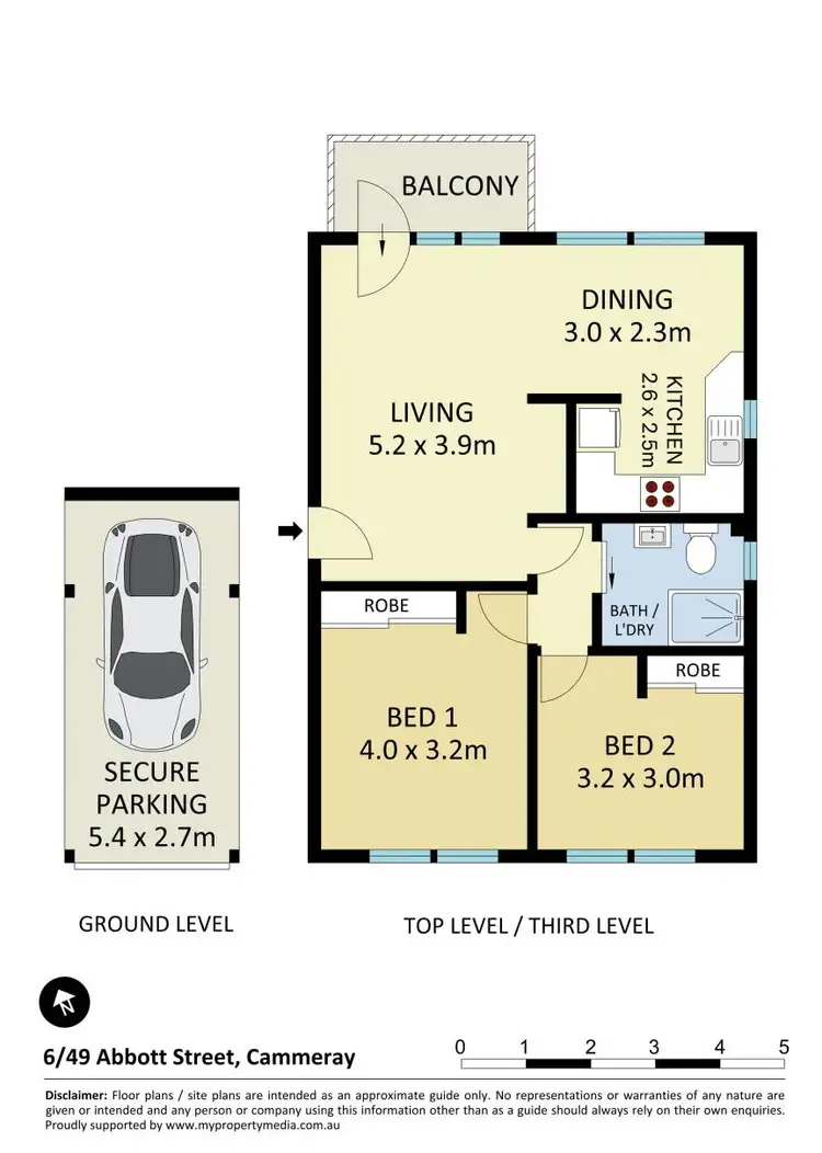 Floorplan of Homely apartment listing, 6/49 Abbott Street, Cammeray NSW 2062
