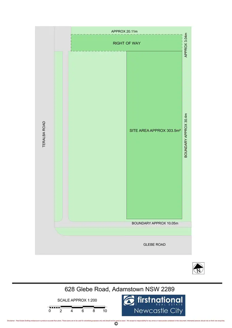 Floorplan of Homely land listing, 628 Glebe Road, Adamstown NSW 2289