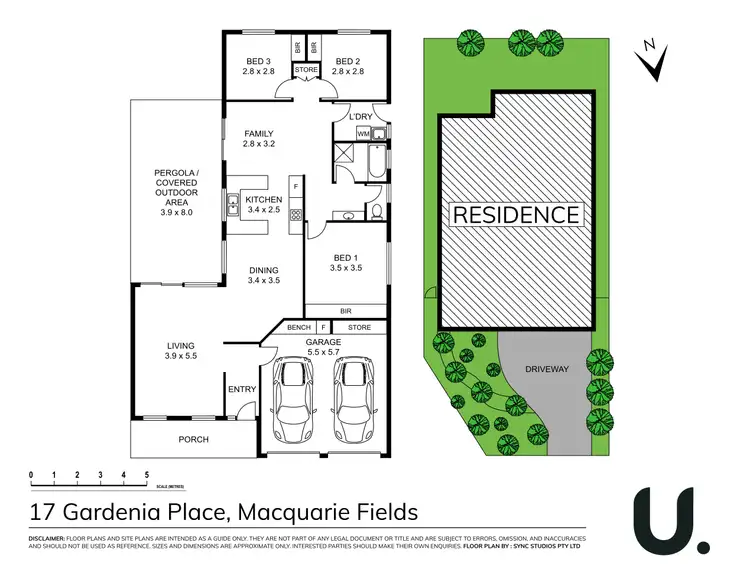 Floorplan of Homely house listing, 17 Gardenia Place, Macquarie Fields NSW 2564