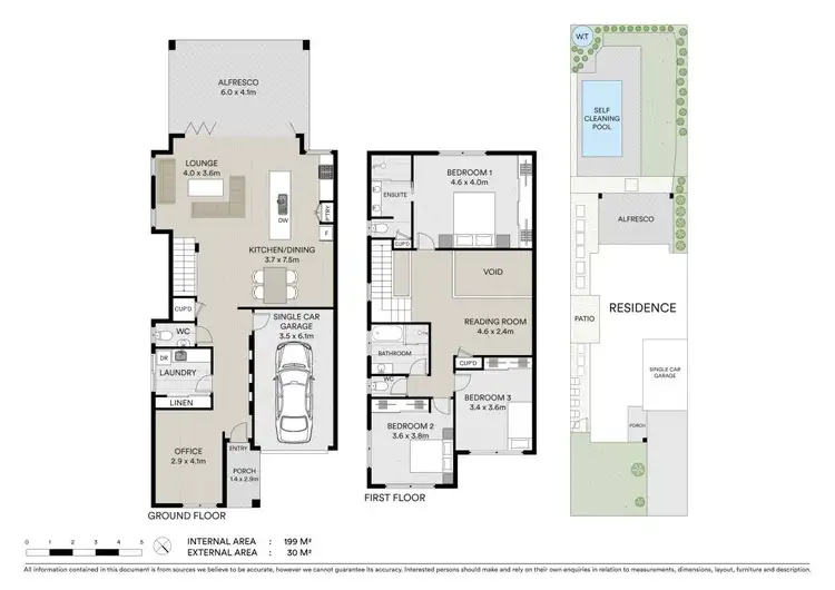 Floorplan of Homely semi-detached listing, 1/53 Banksia Street, Evans Head NSW 2473