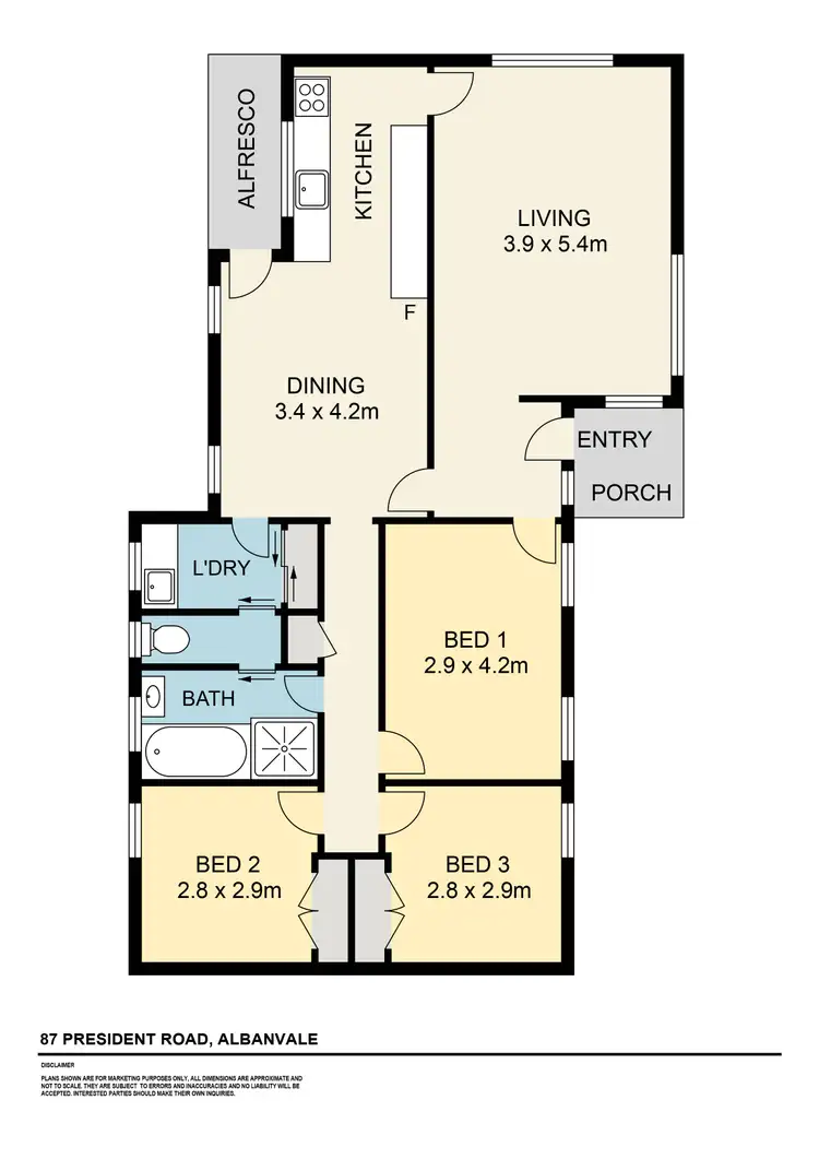 Floorplan of Homely house listing, 87 President Road, Albanvale VIC 3021