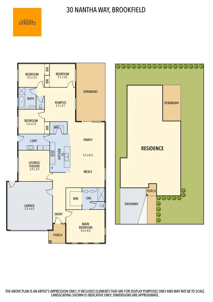 Floorplan of Homely house listing, 30 Nantha Way, Brookfield VIC 3338