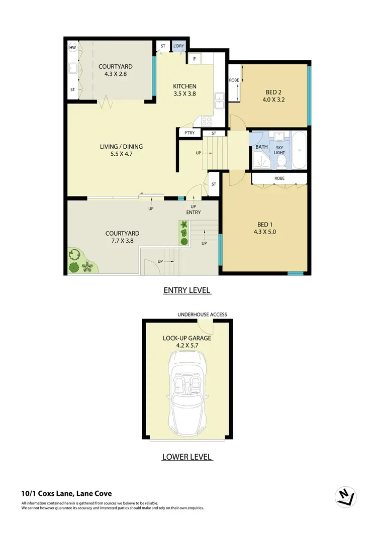 Floorplan of Homely villa listing, 10/1 Coxs Lane, Lane Cove NSW 2066