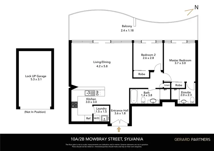 Floorplan of Homely apartment listing, 10a/2b Mowbray Street, Sylvania NSW 2224