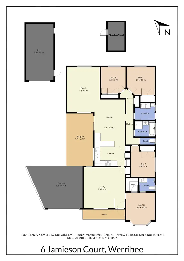 Floorplan of Homely house listing, 6 Jamieson Court, Werribee VIC 3030