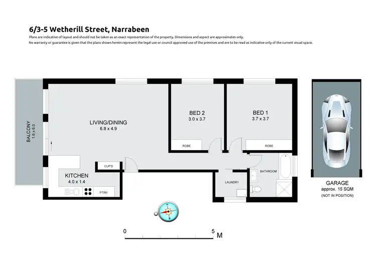 Floorplan of Homely apartment listing, 6/3-5 Wetherill Street, Narrabeen NSW 2101