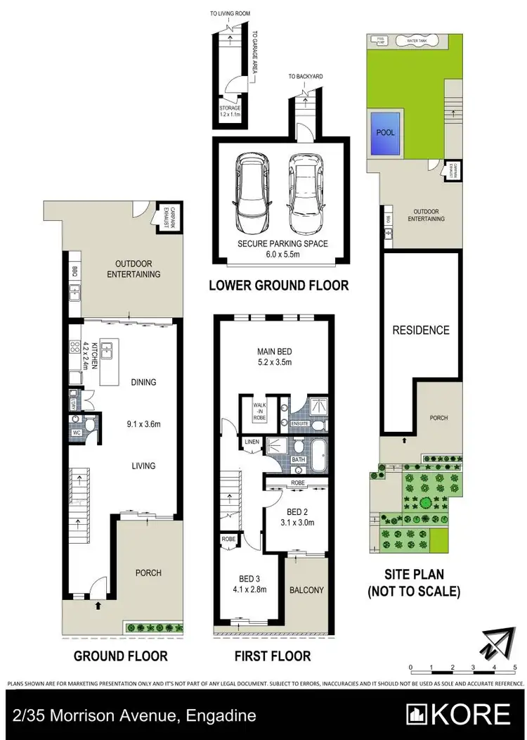 Floorplan of Homely semi-detached listing, 2/35 Morrison Avenue, Engadine NSW 2233