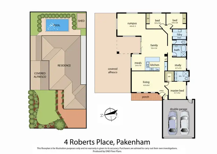 Floorplan of Homely house listing, 4 Roberts Place, Pakenham VIC 3810