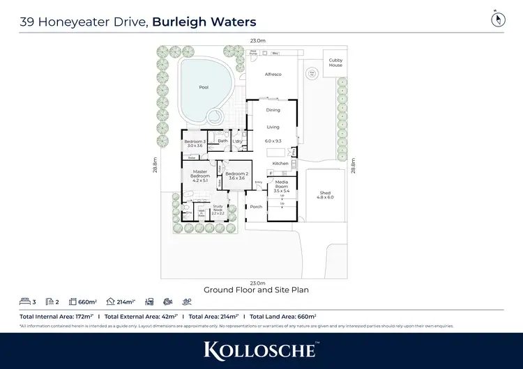 Floorplan of Homely house listing, 39 Honeyeater Drive, Burleigh Waters QLD 4220