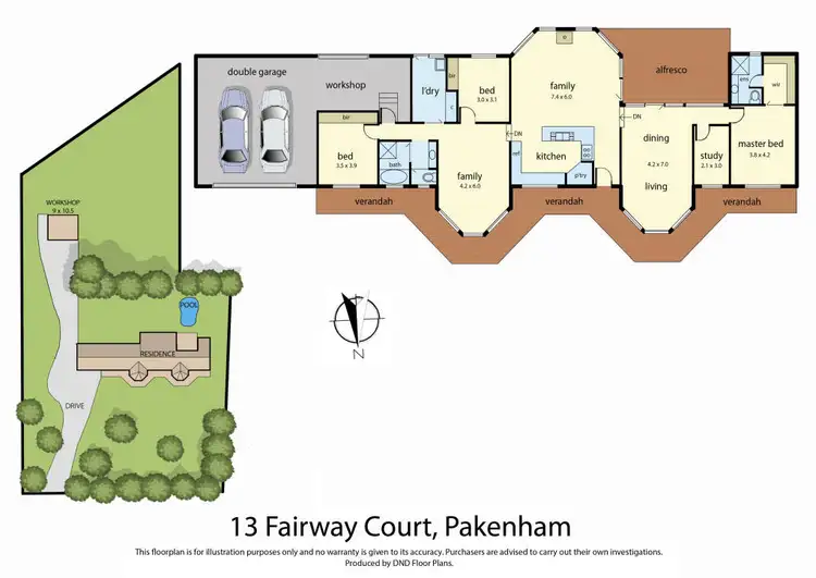 Floorplan of Homely rural property listing, 13 Fairway Court, Pakenham VIC 3810