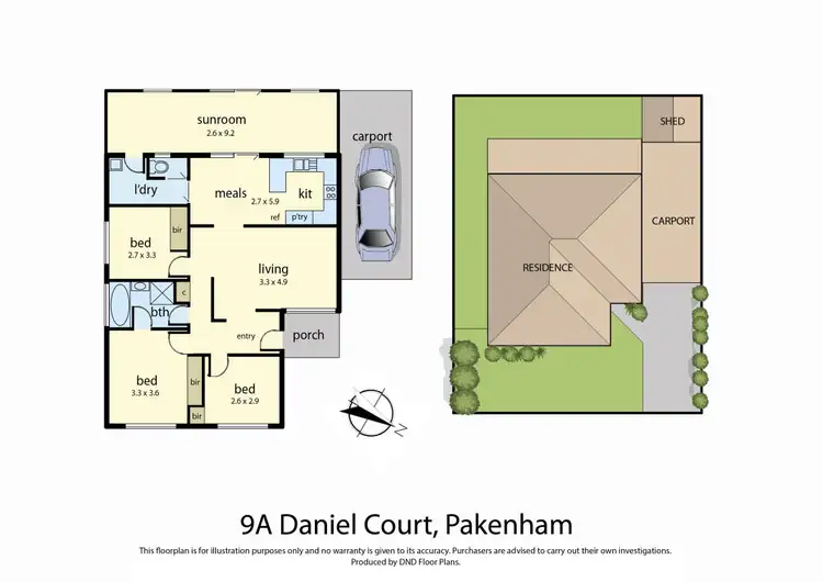 Floorplan of Homely house listing, 9A Daniel Court, Pakenham VIC 3810
