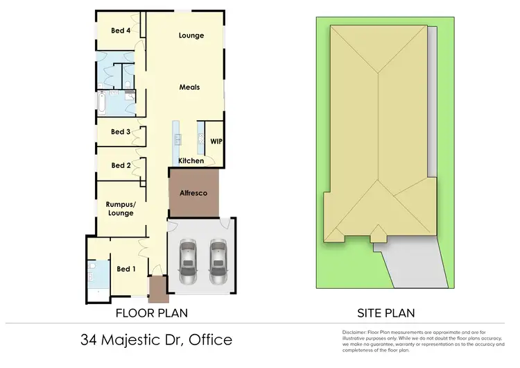 Floorplan of Homely house listing, 34 Majestic Drive, Officer VIC 3809