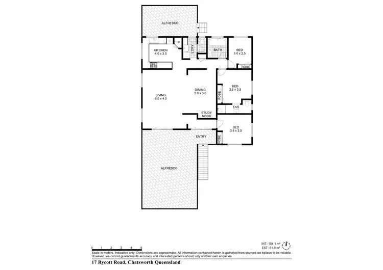 Floorplan of Homely house listing, 17 Rycott Road, Chatsworth QLD 4570