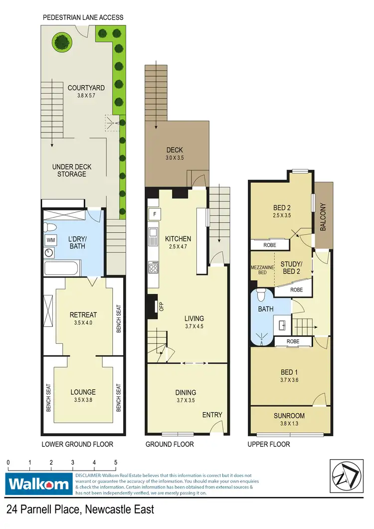 Floorplan of Homely house listing, 24 Parnell Place, Newcastle NSW 2300