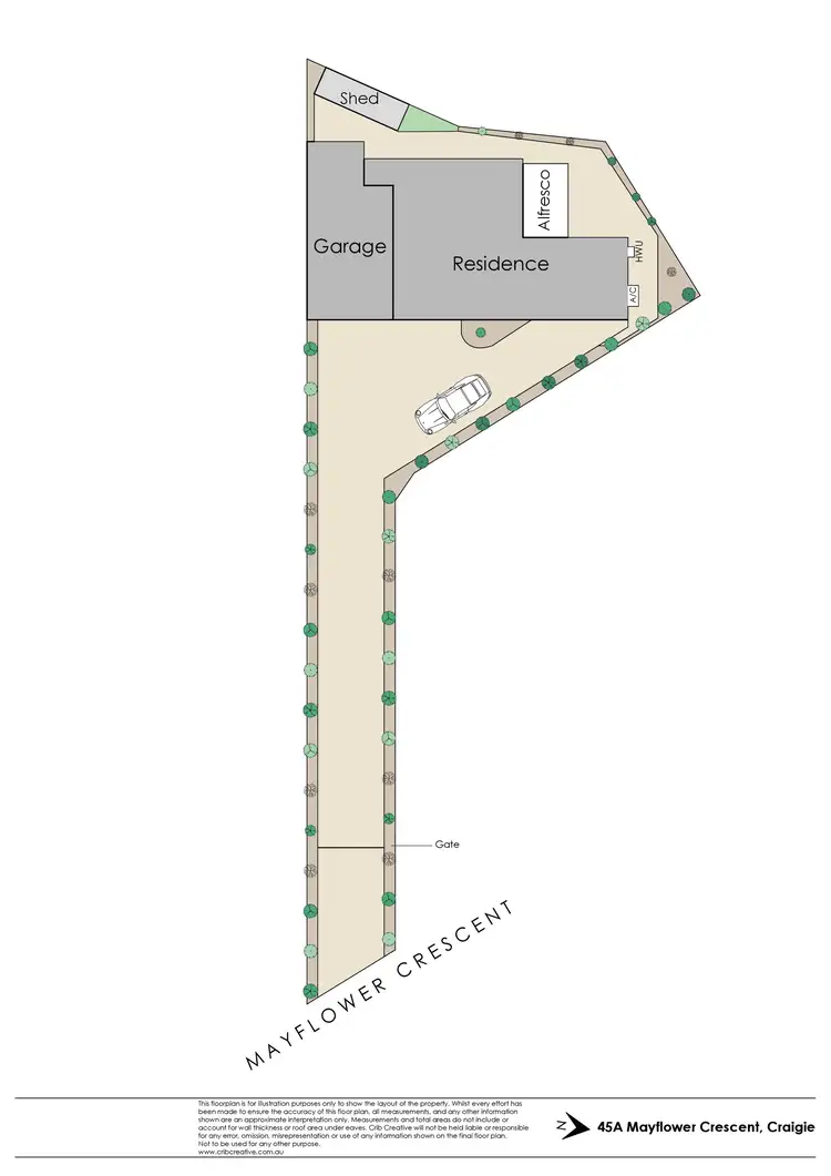 Floorplan of Homely house listing, 45A Mayflower Crescent, Craigie WA 6025
