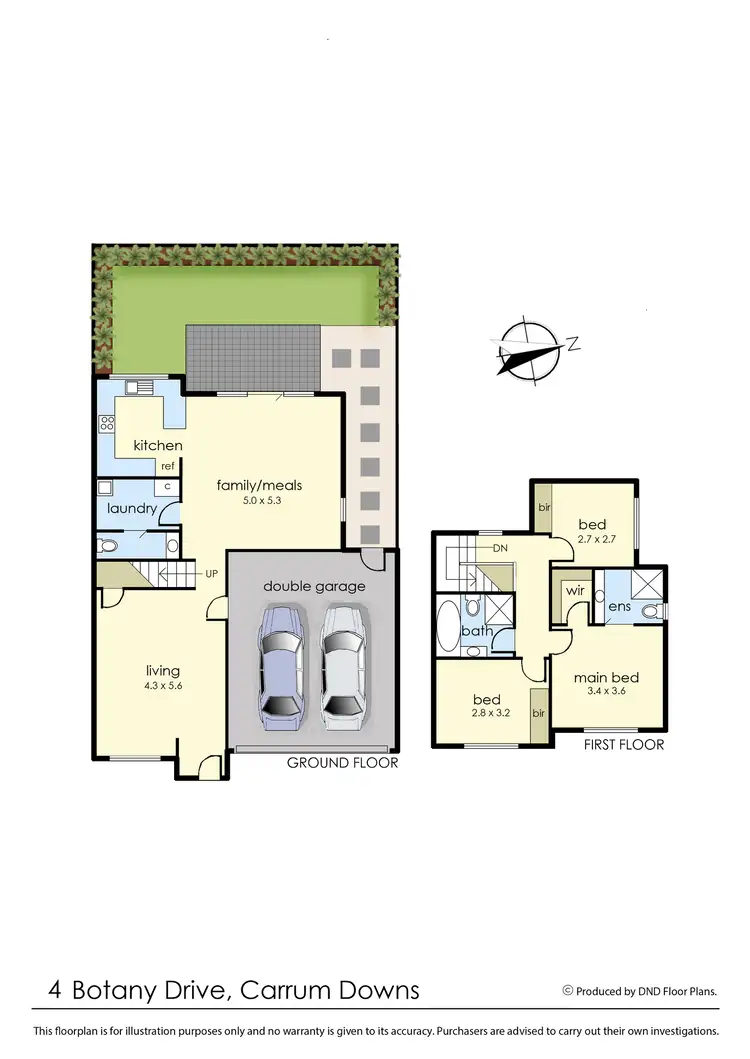 Floorplan of Homely house listing, 4 Botany Drive, Carrum Downs VIC 3201