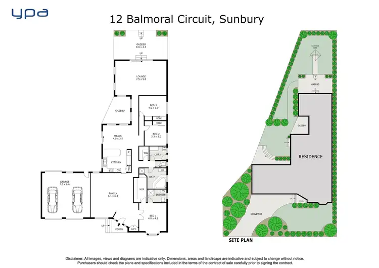 Floorplan of Homely house listing, 12 Balmoral Circuit, Sunbury VIC 3429