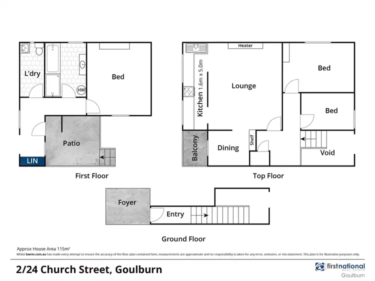 Floorplan of Homely unit listing, 2/24 Church Street, Goulburn NSW 2580