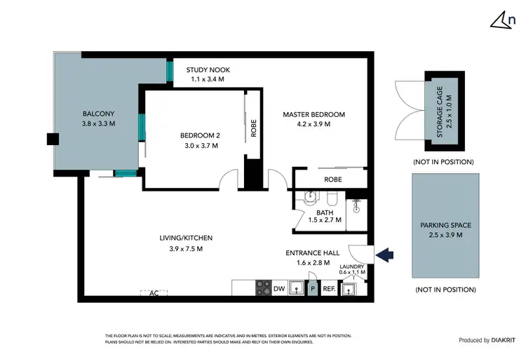 Floorplan of Homely apartment listing, 110/1 Flynn Close, Bundoora VIC 3083