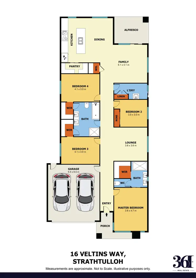 Floorplan of Homely house listing, 16 Veltins Way, Strathtulloh VIC 3338