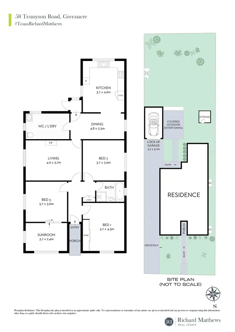 Floorplan of Homely house listing, 58 Tennyson Road, Greenacre NSW 2190