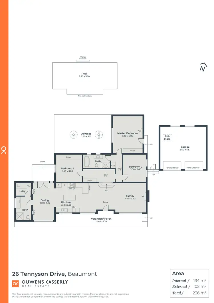 Floorplan of Homely house listing, 26 Tennyson Drive, Beaumont SA 5066
