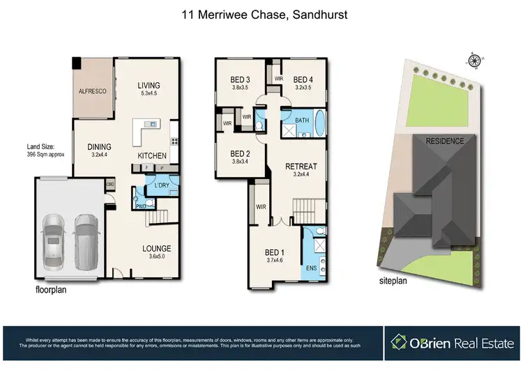Floorplan of Homely house listing, 11 Merriwee Chase, Sandhurst VIC 3977