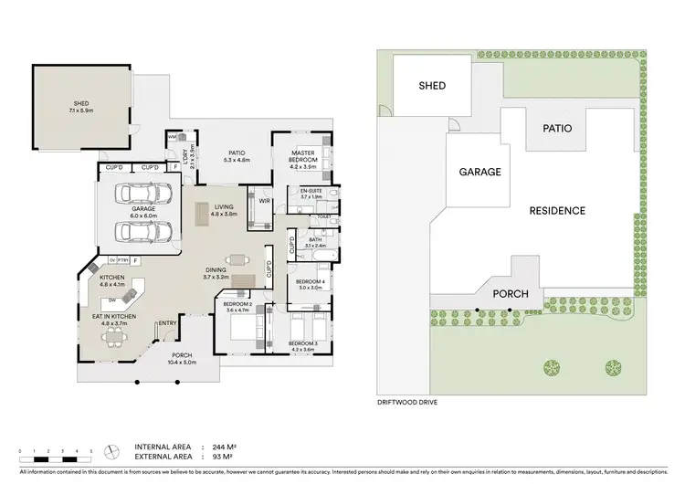 Floorplan of Homely house listing, 9 Driftwood Drive, Rosslyn QLD 4703