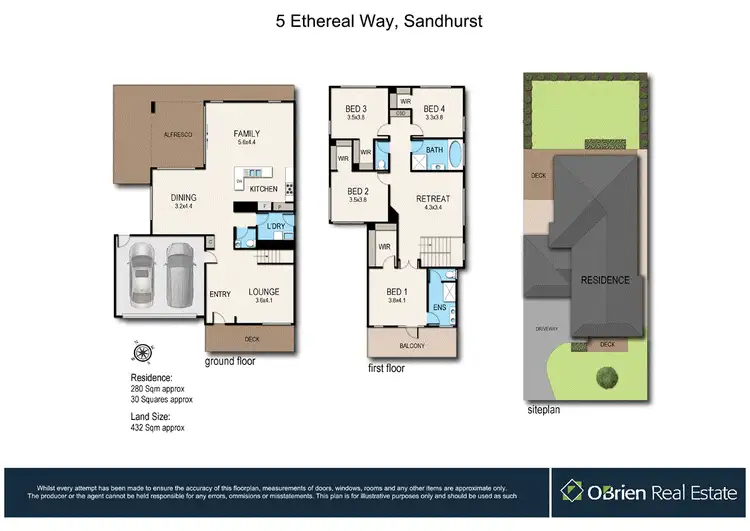 Floorplan of Homely house listing, 5 Ethereal Way, Sandhurst VIC 3977