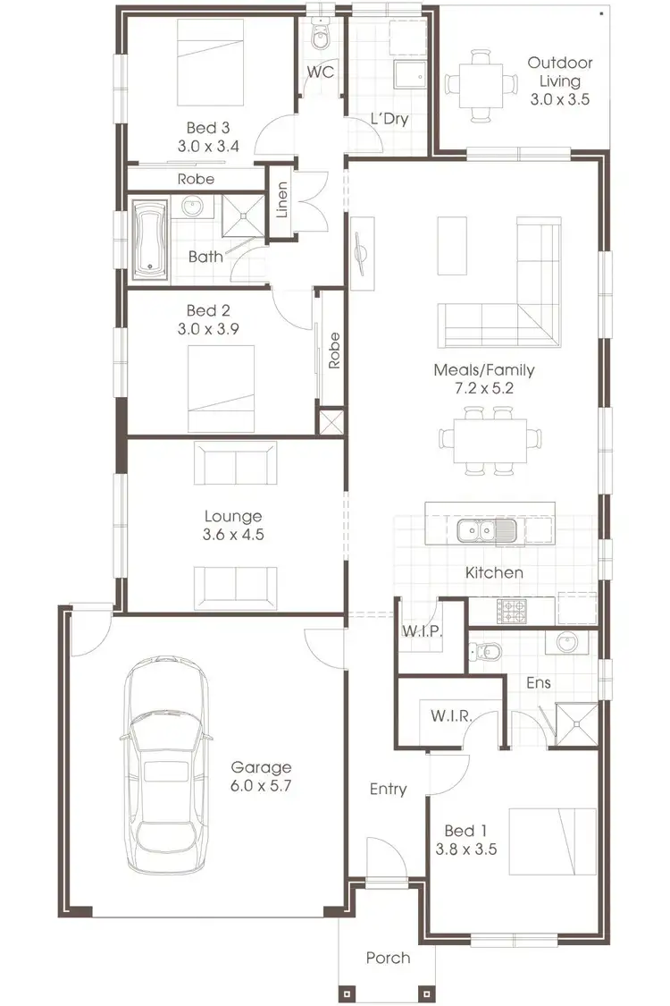 Floorplan of Homely house listing, 9 Mestre Court, St Leonards TAS 7250