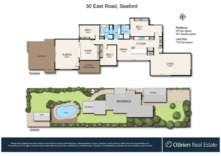 Floorplan of Homely house listing, 30 East Road, Seaford VIC 3198