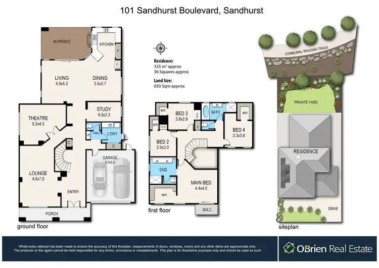 Floorplan of Homely house listing, 101 Sandhurst Boulevard, Sandhurst VIC 3977