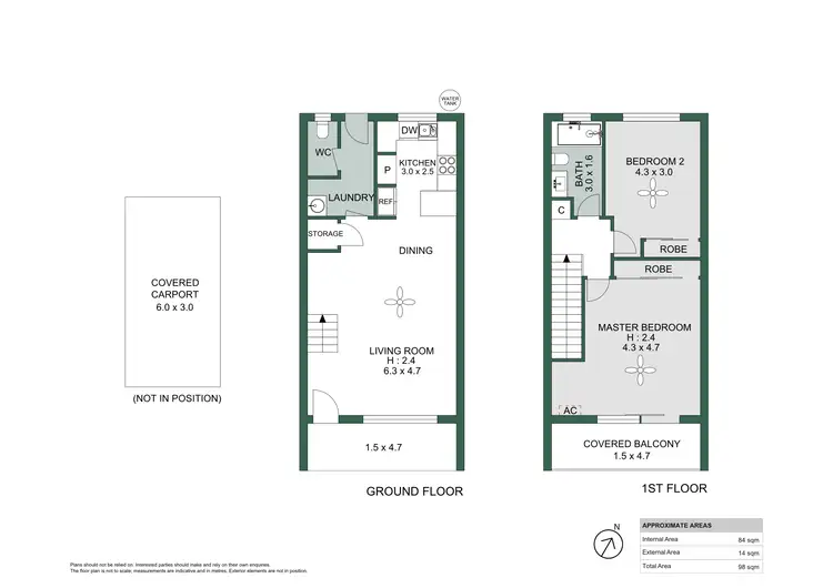 Floorplan of Homely unit listing, 63/16 Thornhill Street, Springwood QLD 4127