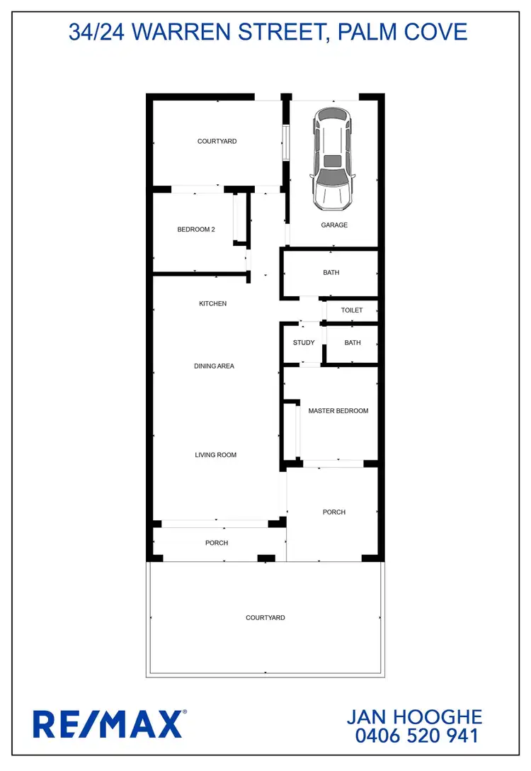 Floorplan of Homely house listing, 34/24 Warren Street, Palm Cove QLD 4879