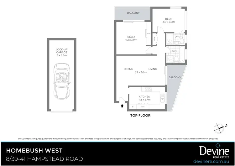 Floorplan of Homely apartment listing, 8/39-41 Hampstead Road, Homebush West NSW 2140