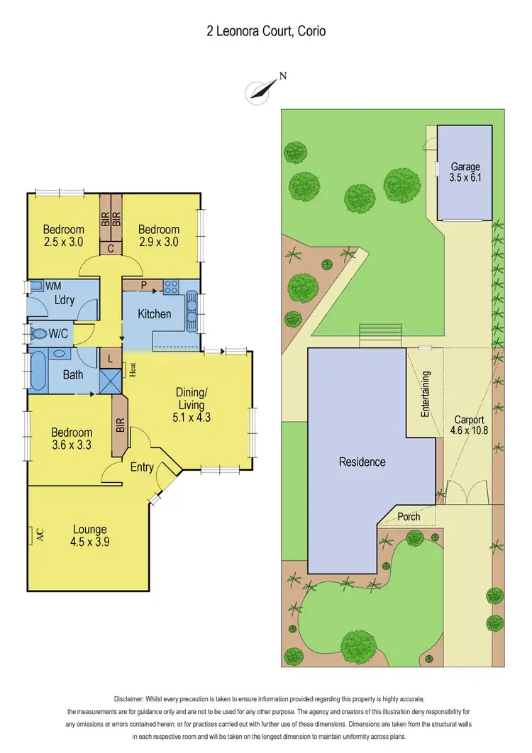 Floorplan of Homely house listing, 2 Leonora Court, Corio VIC 3214