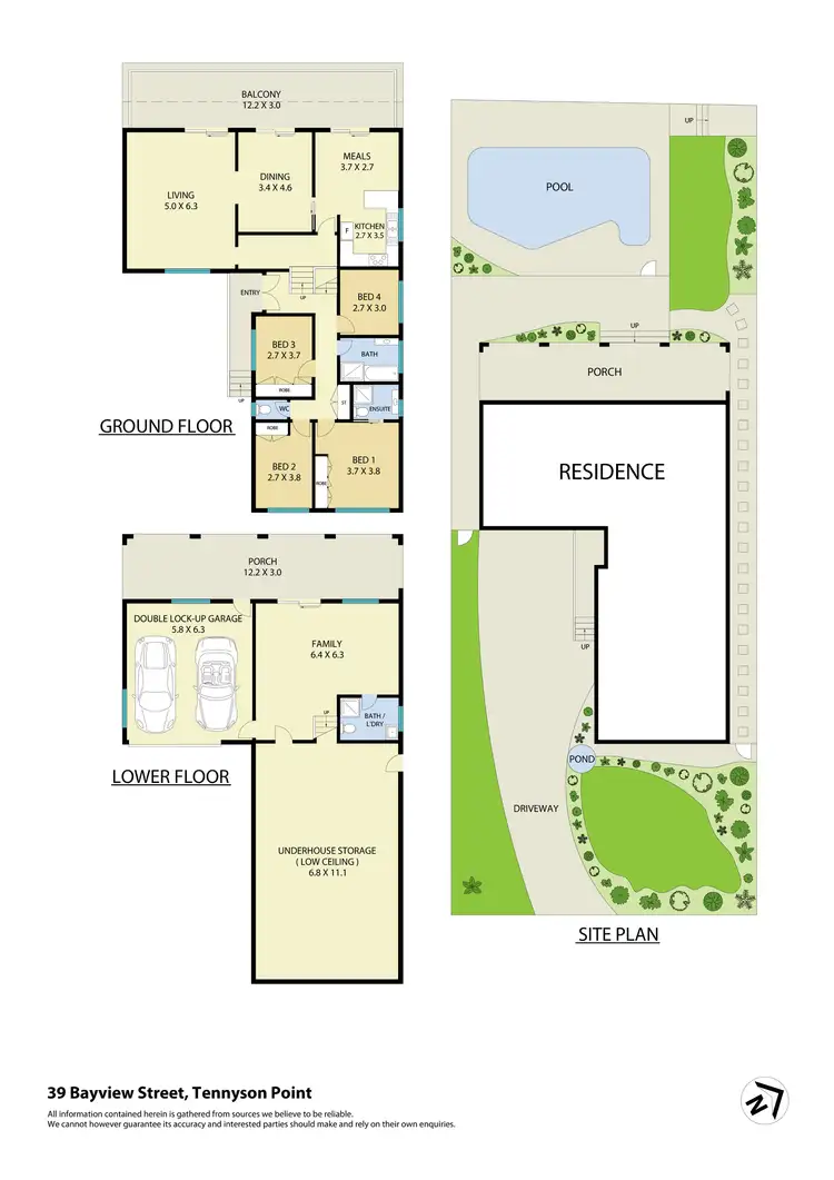 Floorplan of Homely house listing, 39 Bayview Street, Tennyson Point NSW 2111